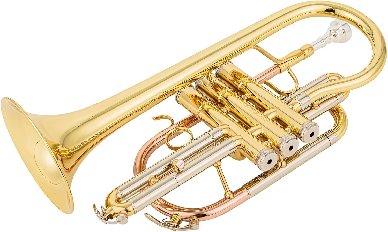 aurousus bb cornet acr 8330 for beginners intermediate players stainless steel valves ml bore gold brass leadpipe 120mm bell lacquered lightweight durable
