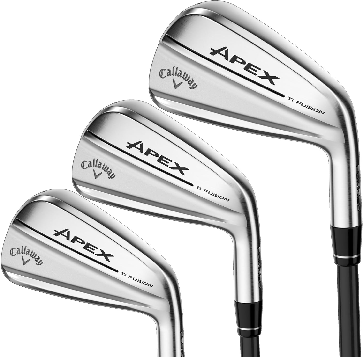 Callaway Golf Apex TI Fusion Chrome Iron Set (Right Hand, Steel, Stiff Flex, 6 - PW, AW)