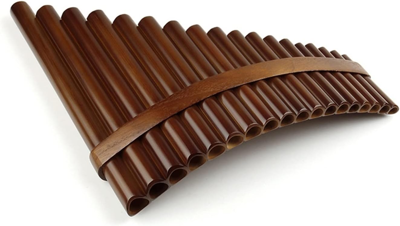 PanPipes Woodwind Instrument 18 Pipes F Key Pan Flute Woodwind Instrument Pan Flute (Color : Left-Hand)