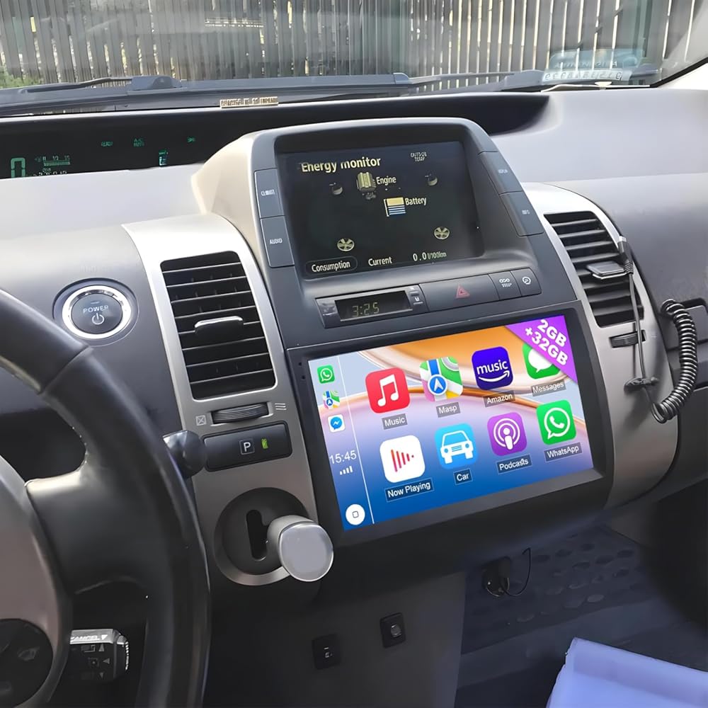 Android 13.0 Double Din Car Stereo Fit for Toyota Prius 2003-2009 - 9 Inch Touch Screen Car Radio Receiver with CarPlay Android Auto GPS Bluetooth ＆ Backup Camera