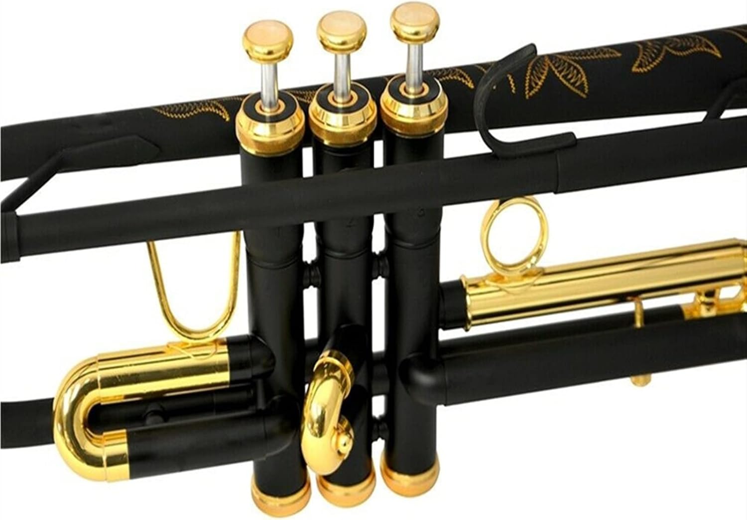 KESHUO Trumpet Instrument Brass Instrument Trumpet Black Gold Beginner Professional Playing Trumpets