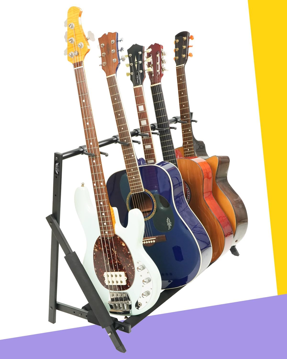 SIGMA 40” OOO Acoustic Guitar + Stage Rocker Multi Guitar Stand