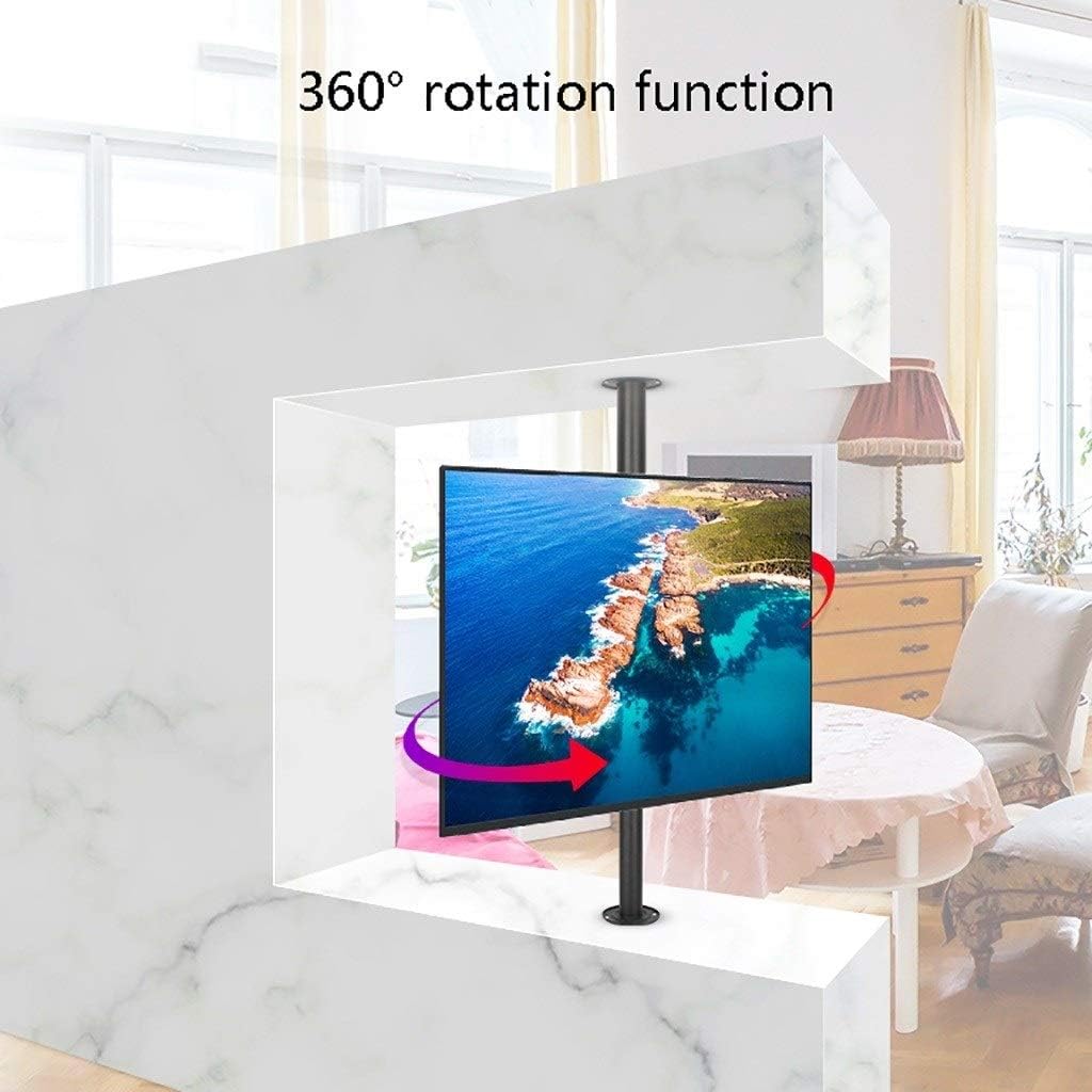 TV Stand,tv Wall Mount 32-55 inch partition Rotating Hanger, LCD TV partition Wall Bracket, Video Wall Rotating Base 360 Degree Rotating Bracket, Height Adjustable