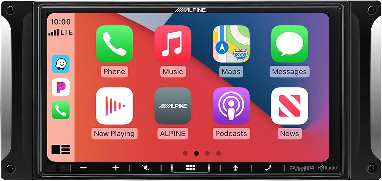 Alpine i407-WRA-JK 7-Inch Restyle Dash System Compatible with Apple CarPlay and Android Auto for Jeep Wrangler 2007-2017