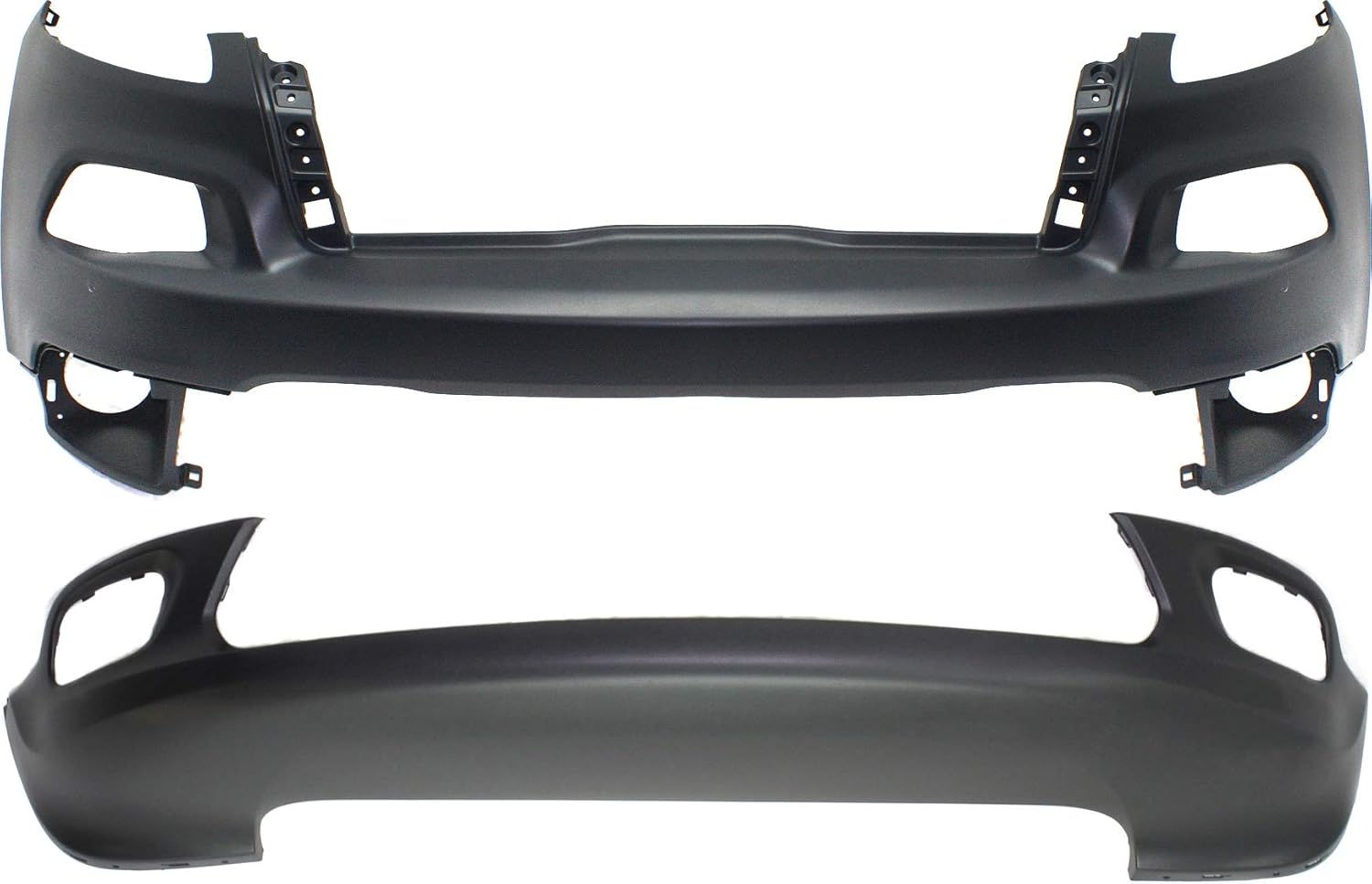 Garage-Pro Front Bumper Cover For Jeep Cherokee 2014-2018, Upper Primed, Lower Textured, w/o Parking Aid Sensor/Headlight Washer, Excl. Trailhawk/Overland, Automotive Exterior Accessories