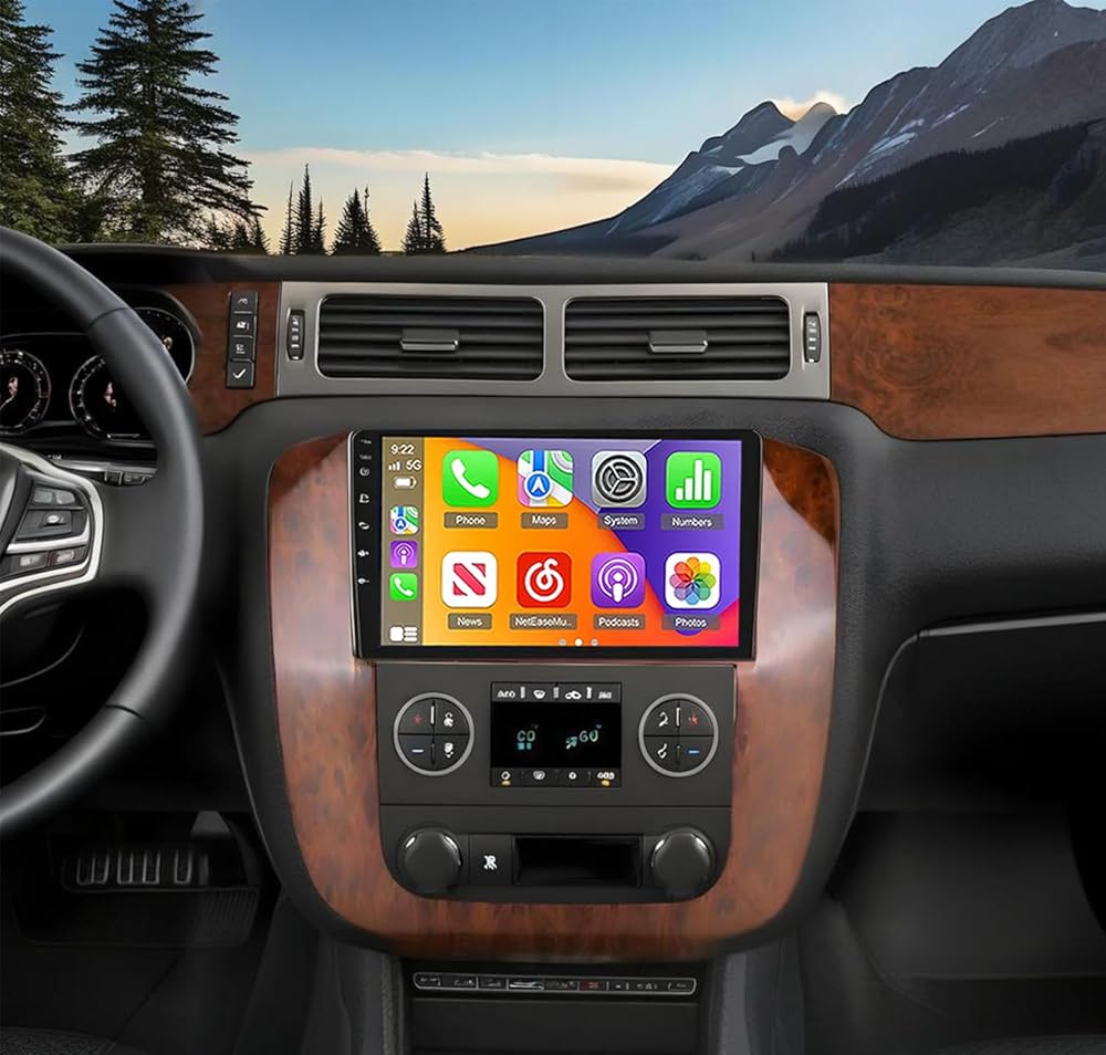 2+64GB Android 15 Car Radio for C-hevy Suburban 2006-2014 with Wireless Carplay Android Auto, 9