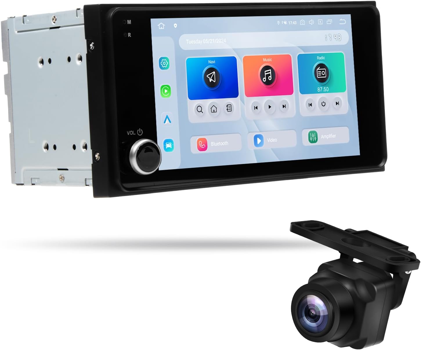 Dasaita Android 13 Double Din with 1080P Backup Camera, for 4Runner 03-09/Tundra 03-06/FJ Cruiser 07-24/RAV4 01-05/Highlander 01-07 OEM Radio Car Stereo, Apple Carplay/Android Auto, 8+256GB Stereo