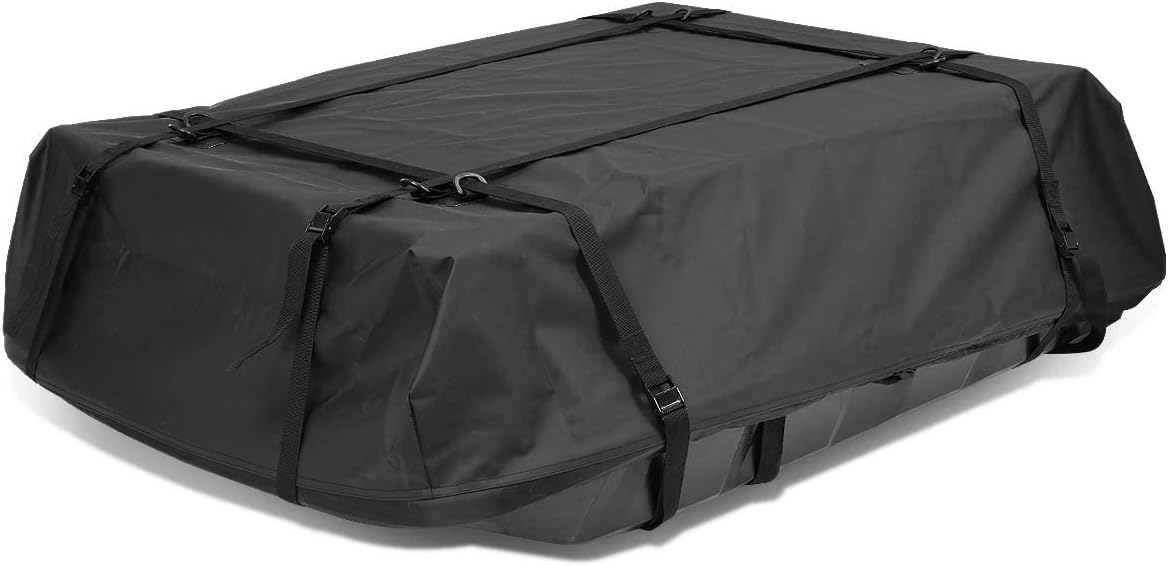 DNA Motoring PT-ZTL-8074 Universal Car Roof Top Water/Dirt Resistant Storage Bag w/ABS Base