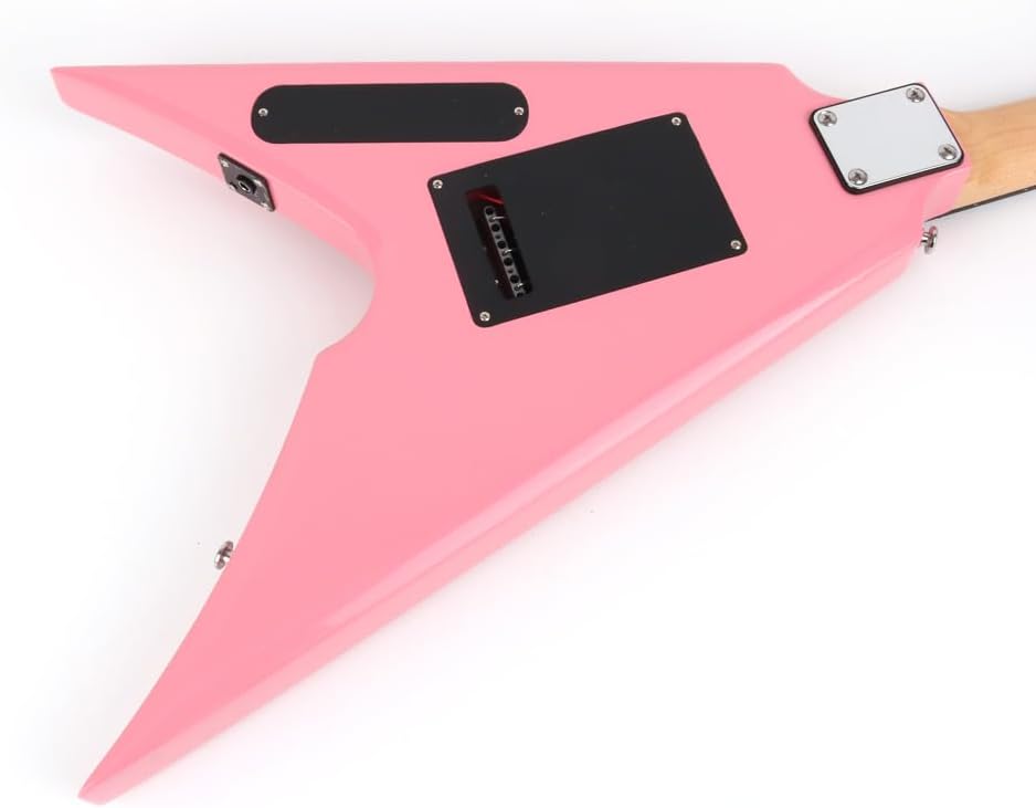 Fojill FHM-602 Solid Body Full Size Canadian Maple Neck Genuine Rosewood Fretboard Fingerboard Mahoghany Body Electric Guitar(FHM-601PK)