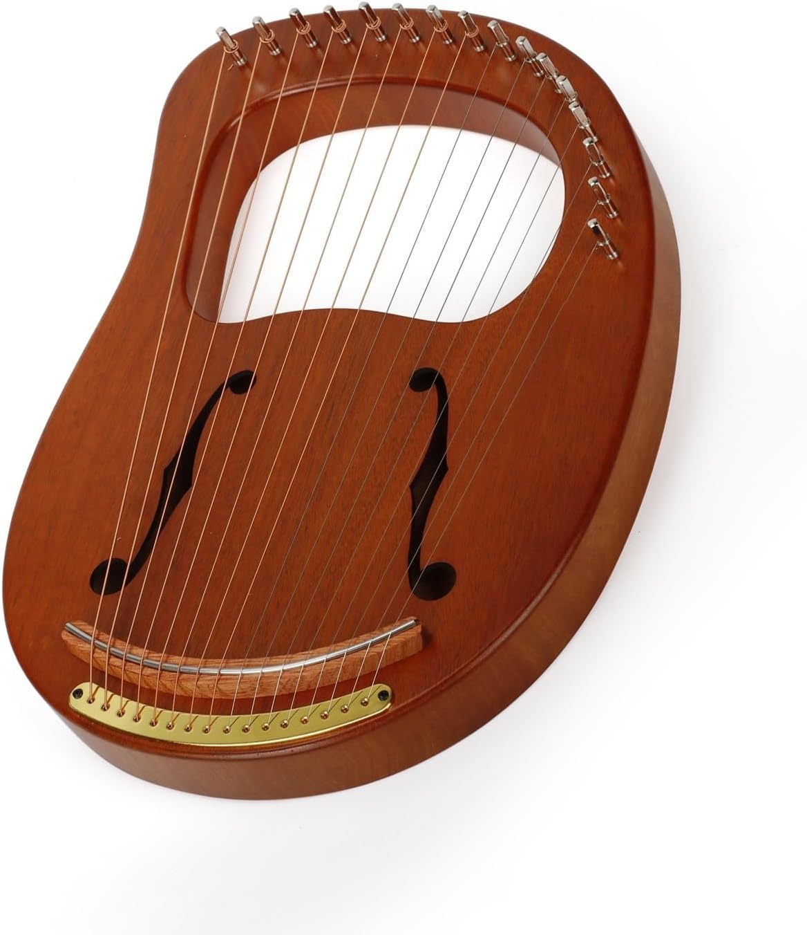 Lyre Harp Set Small Harp For Beginners, Self-taught Instrument, Single Board Portable 16-string Small Harp(1)