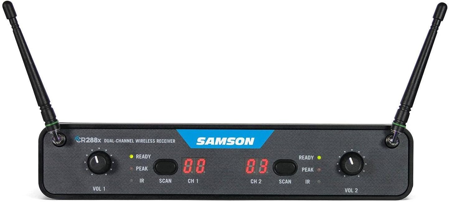 Samson 8 String Solid-Body Electric Guitar, Right (SWC288XHQ8-K)