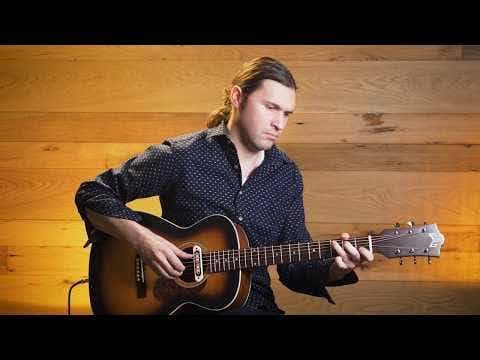 Guild Guitars M-240E Troubadour Acoustic Guitar, Vintage Sunburst, Archback Solid Top Concert, Westerly Collection