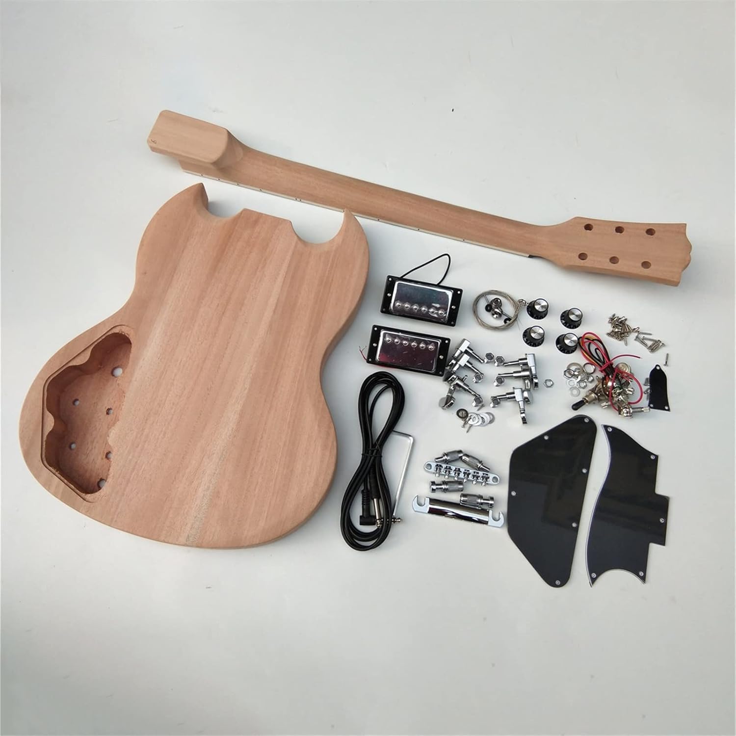 DIY Electric Guitar Kit Semi-Finished DIY Electric Guitar Kit Mahogany Body with All Hardware