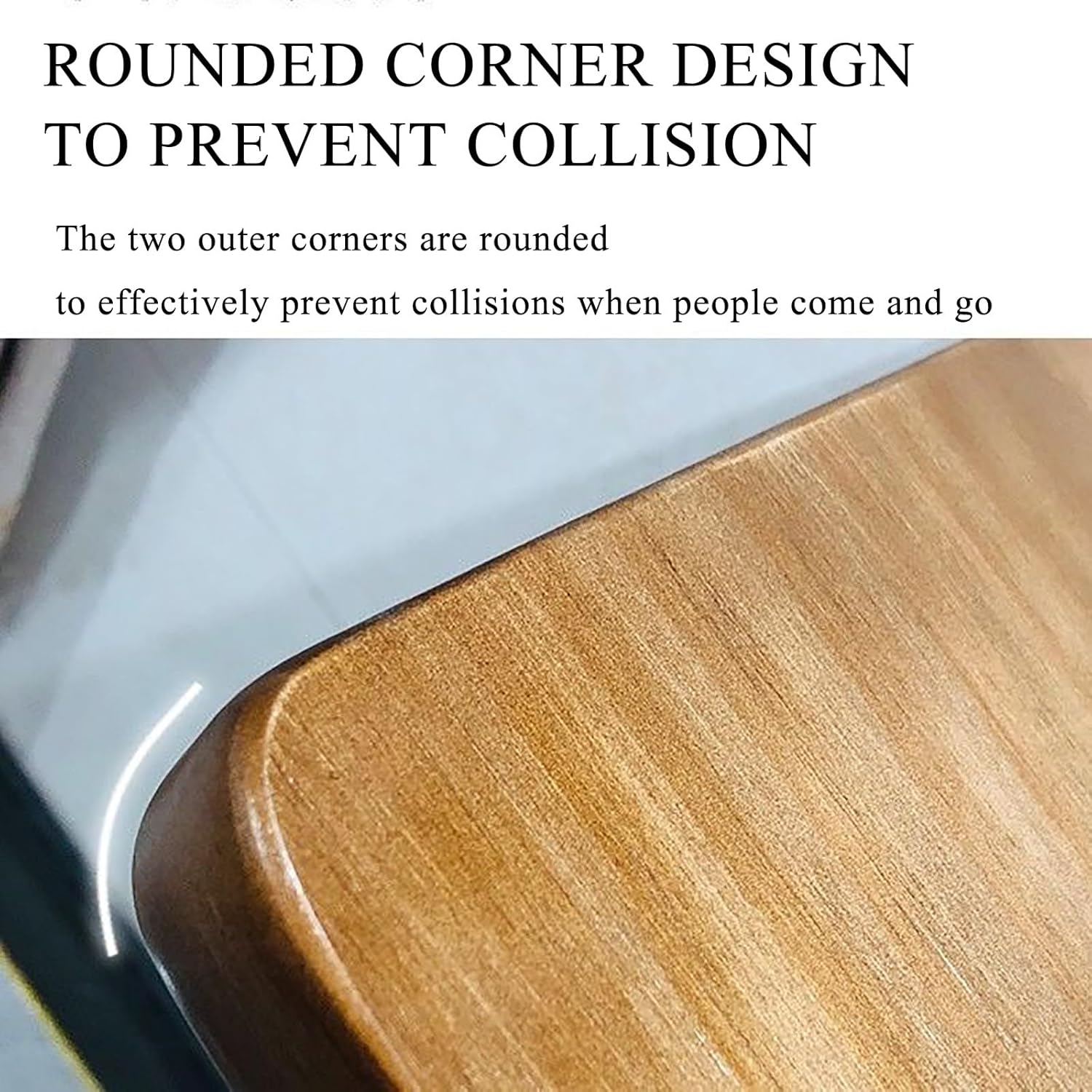 Wall Mount Desk Wall Drop Leaf Table Solid Wood Wall Mounted Folding Dining Table with Rounded Corners Space Saving Kitchen Table with Metal Stand Extendable Floating Table for Small Spaces(120*30cm/4