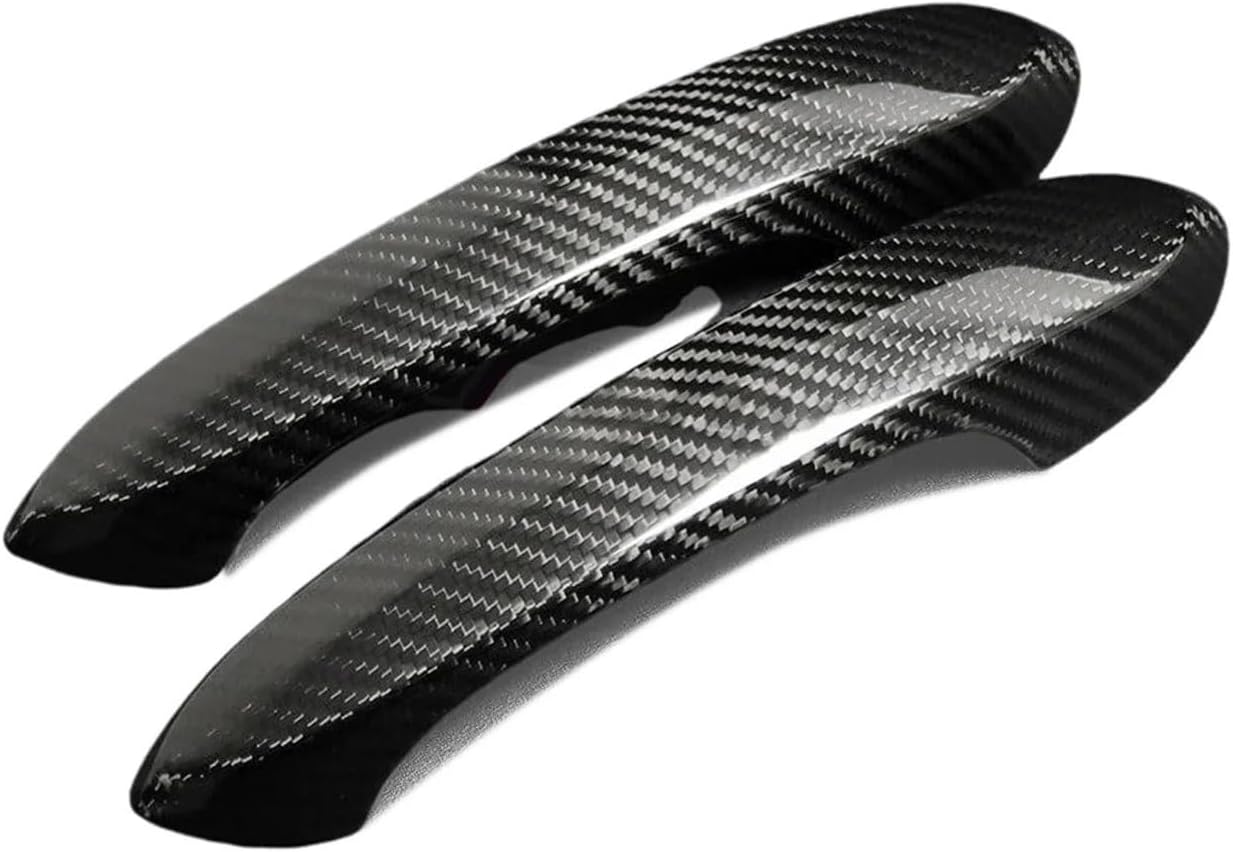 2pcs Real Carbon Fiber Car Door Handle Cover Trim Compatible For Toyota Supra A90 MK5 2019 2020 2021 Carbon Fiber Car Accessories Waterproof Carbon Fiber Wrap 3k Carbon Fiber Wrap
