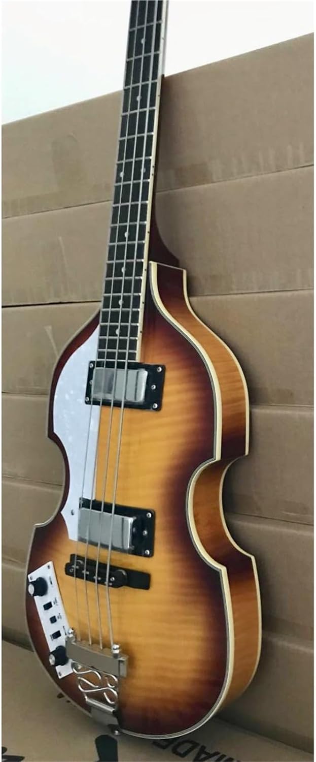 Beginner Electric Guitar Kits 4 String Sunset Color Full Hollow Professional Left Hand Violin Electric Bass