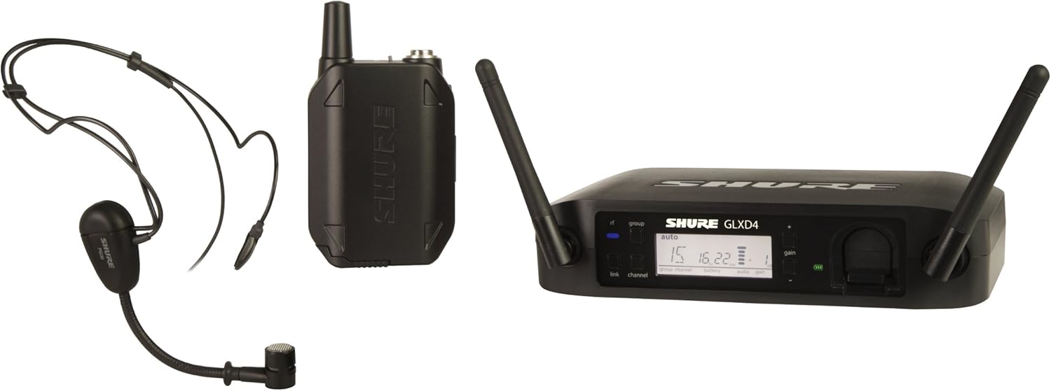 Shure GLXD14/PG30 Digital Headset Wireless System with PG30 Headset Microphone, Z2