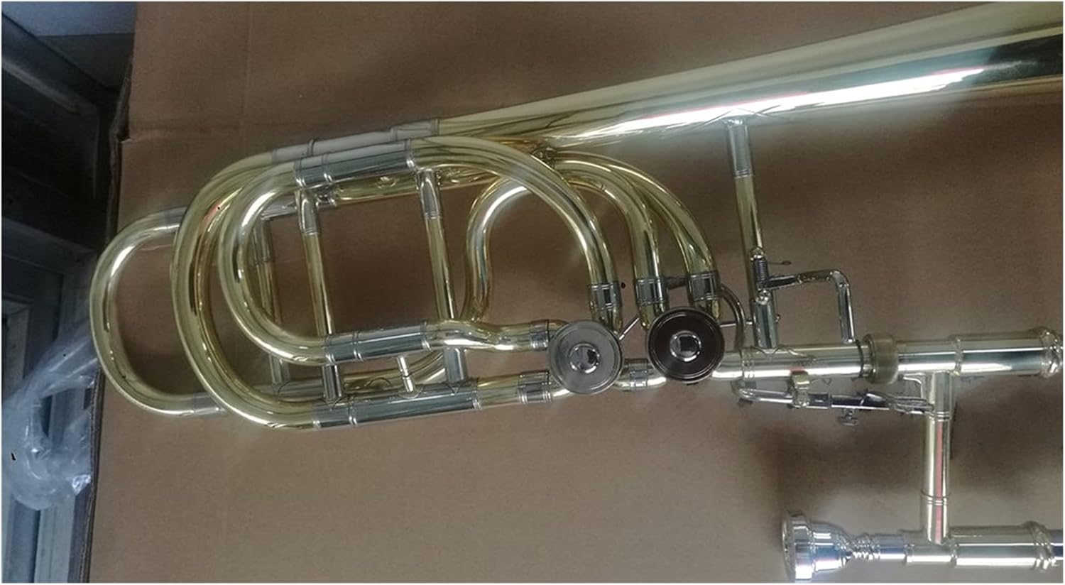 Student Trombone High Grade Gold Lacquer Brass Body Bass Trombone Trombone Kit