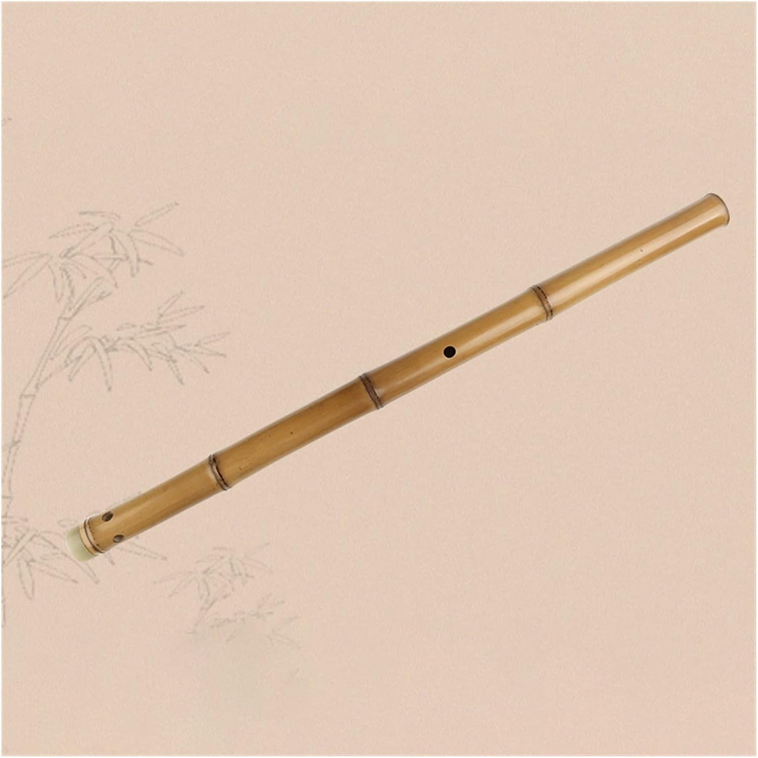 TSTS Chinese Bamboo Flute Wood Color G Key Chinese Bamboo Flute Xiao Woodwind Vertical Traditional Musical Instrument Handmade