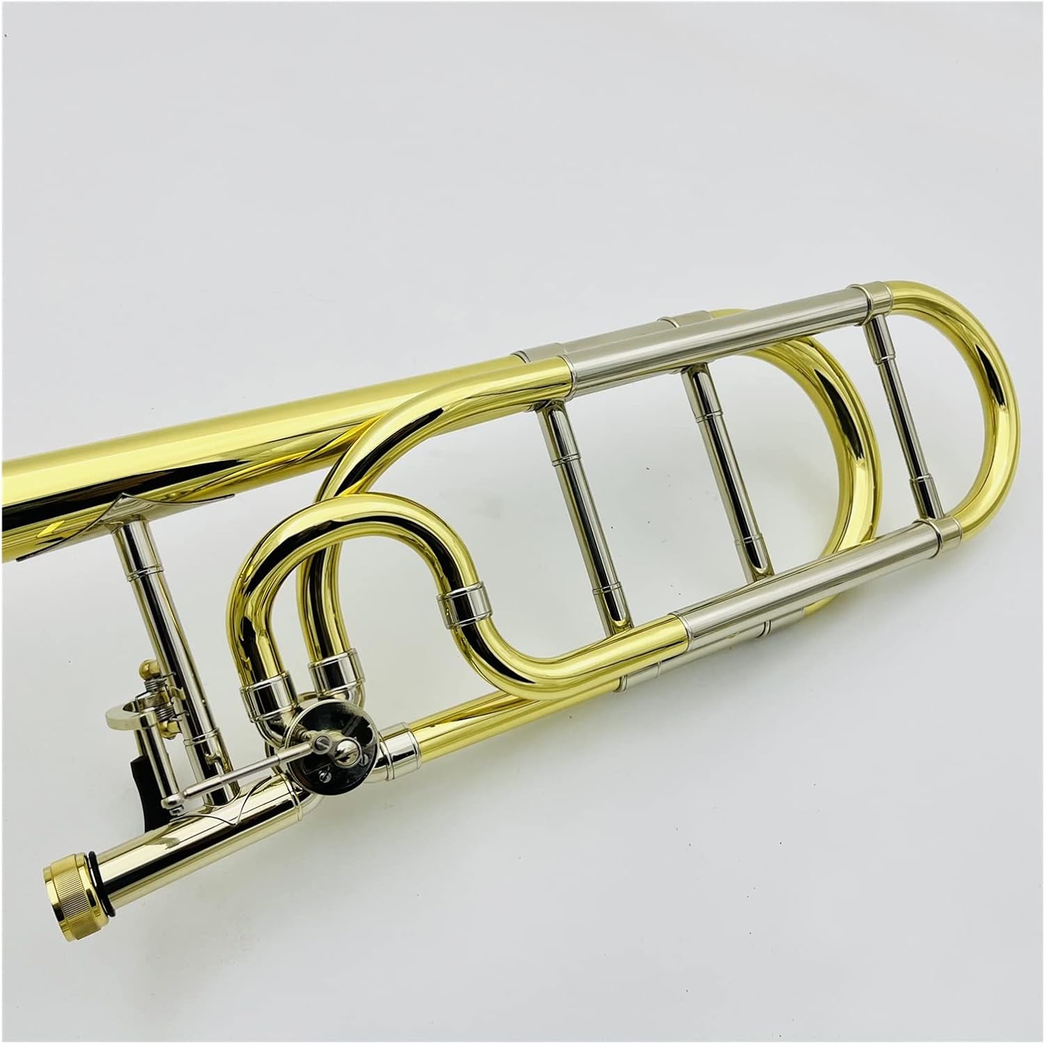 FLFL Student Trombone Bb/f Trombone Brass Plated Professional Musical Instrument