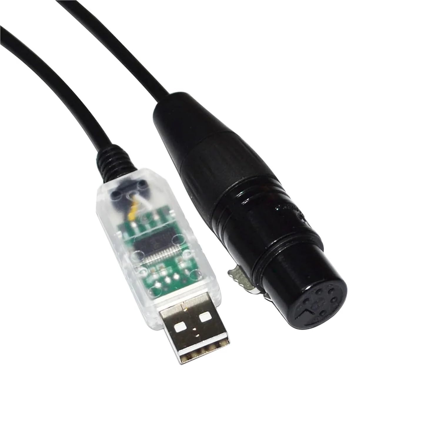 RS485 USB to DMX512 XLR 5PIN 5P Female/Male Controller KABLE(1m,5P XLR Female A)