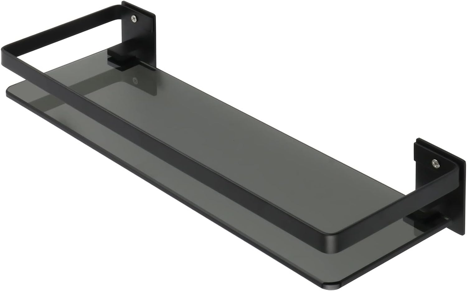 Bathroom Shelf Black Bathroom Wall Shelf Glass Shelf for Bathroom Floating Shelf Glass Shower Shelf Stainless Steel Wall Mount Bathroom Organizer Bathroom Accessories Bathroom Wall Shelves ( Color : G