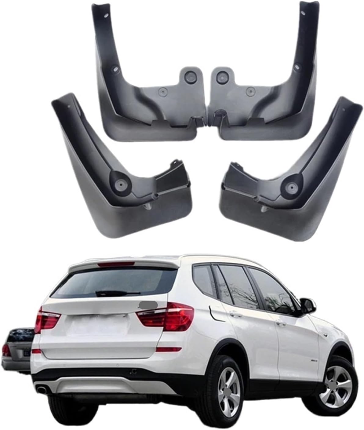 fender flares universal car， Mud Flaps Front&Rear Mudguards Splash Guards Car Fenders Compatible for BMW X3 2014-2017 F25