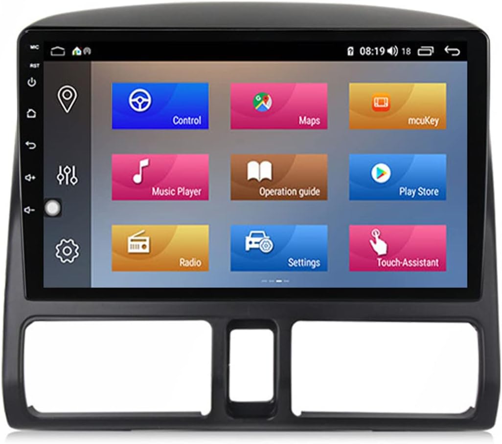9 Inch Android Car Stereo with GPS Double Din Car Radio Bluetooth FM Radio for Honda CRV 2002-2005 Support Rear Image Input,WiFi Connect, Mirror Link, Carplay, DAB+