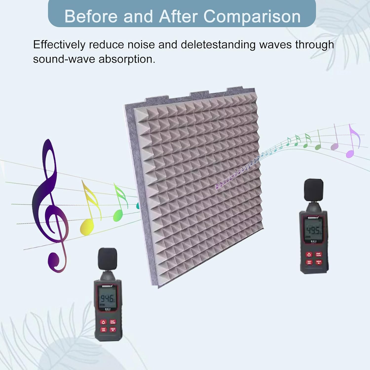 Desktop Soundproof Cover, Portable Vocal Booth, Microphone Isolation Booth Cube, Vocal Absorbing Shield, Small Music Recording Studio for Home Studio (Grey, 60x60cm)