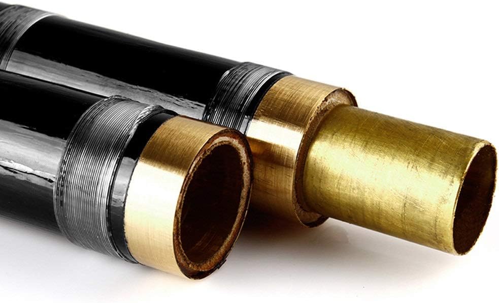 Flute C Key Black Bamboo Flute and Transparent Line Chinese Traditional Musical Instrument Handmade Wood Wind Instrument C Flute Musical Instrument