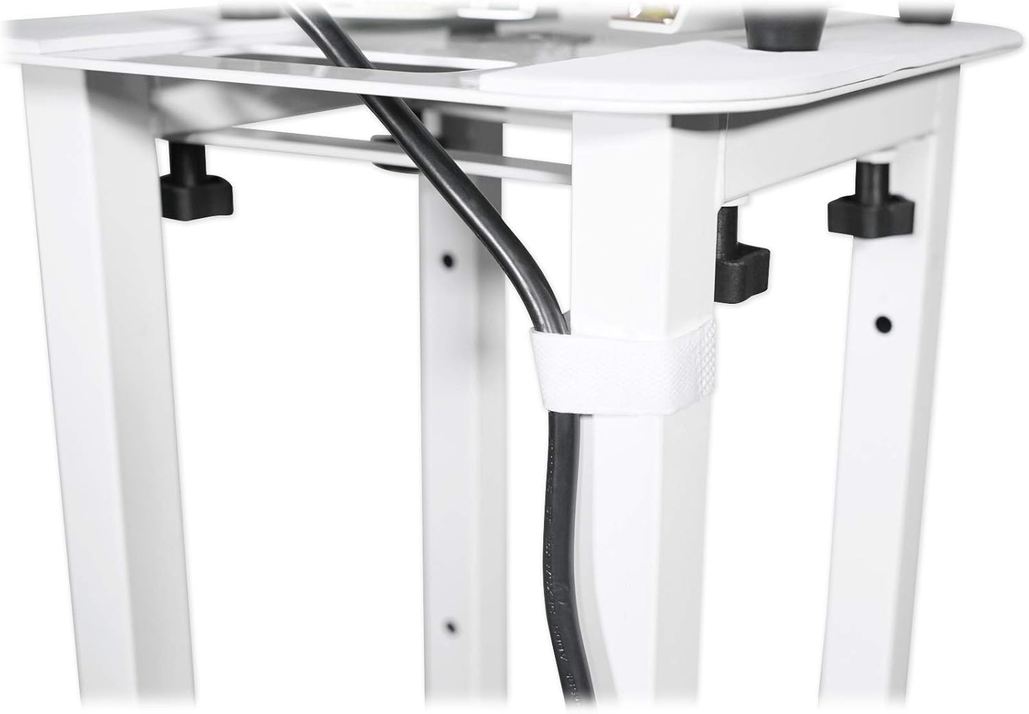 (2) Rockville RTP32W Totem Moving Head Light Stand+Black+White Scrims+Carry Bags for Chauvet Intimidator Hybrid 140SR Lights