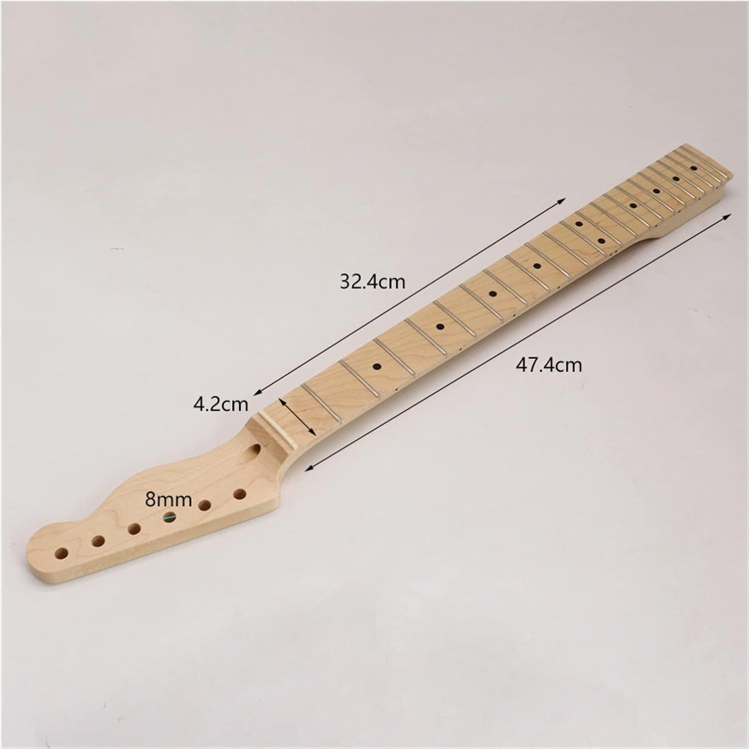 Matte Finish Guitar Neck Canada Maple Electric Guitar Neck Natural Color 6 Strings Guitar Arm 22 Frets Electric Guitar Neck
