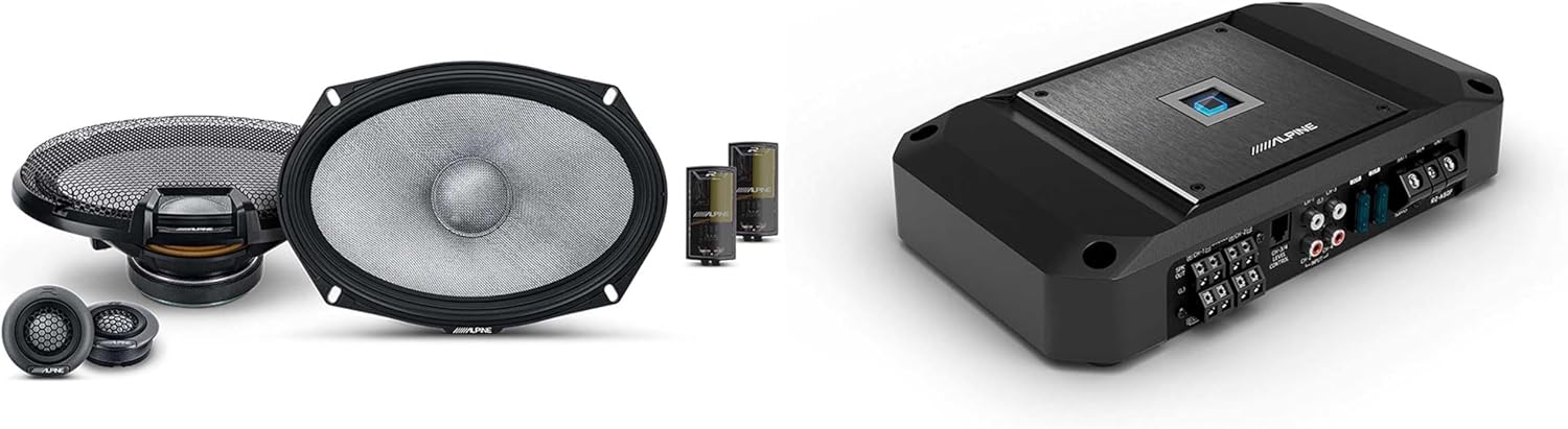 Alpine R2 4 Channel Amp & R2-S69C 6x9 Audio Upgrade Bundle