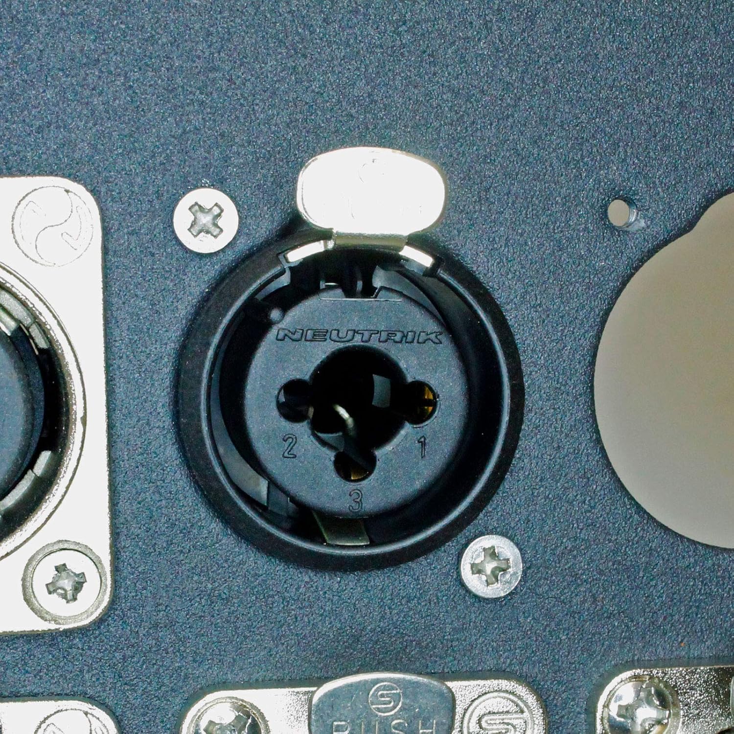 2ft XLR Pigtails for Floor Boxes XLR TRS Combo, Black, 6-Pin, Male-to-Female, Color-Coded