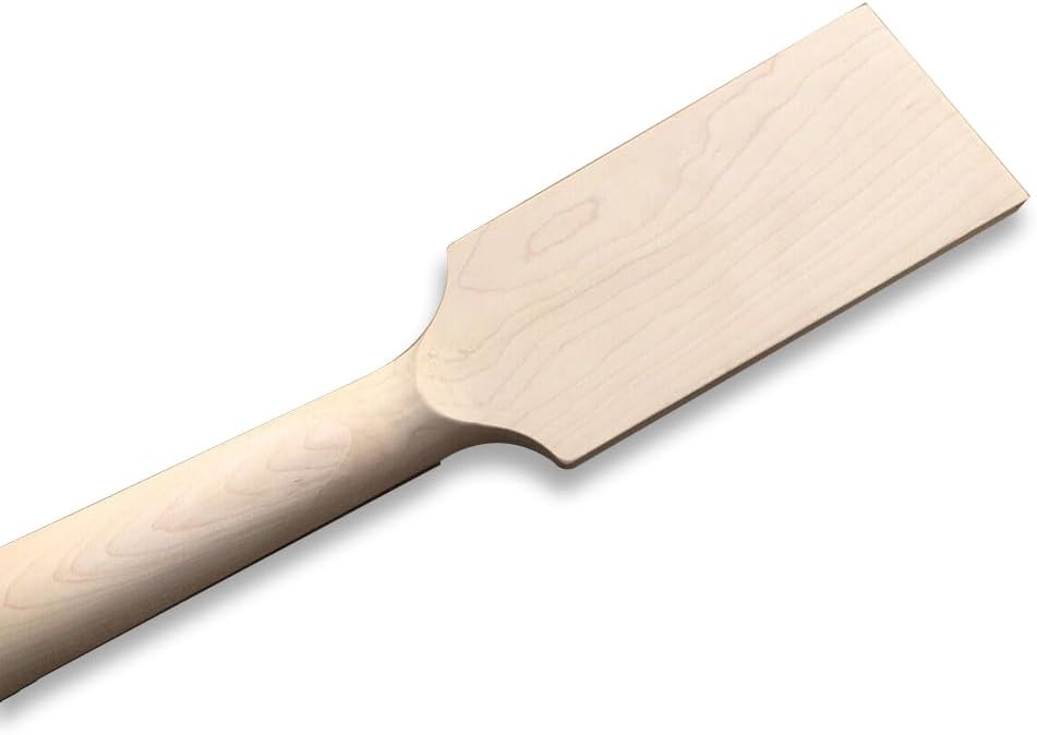Bass guitar Neck Paddle head Short Scale 22 fret 30 inch for DIY Block Inlay Bolt on heel 42mm nut 65mm heel (22 Fret)