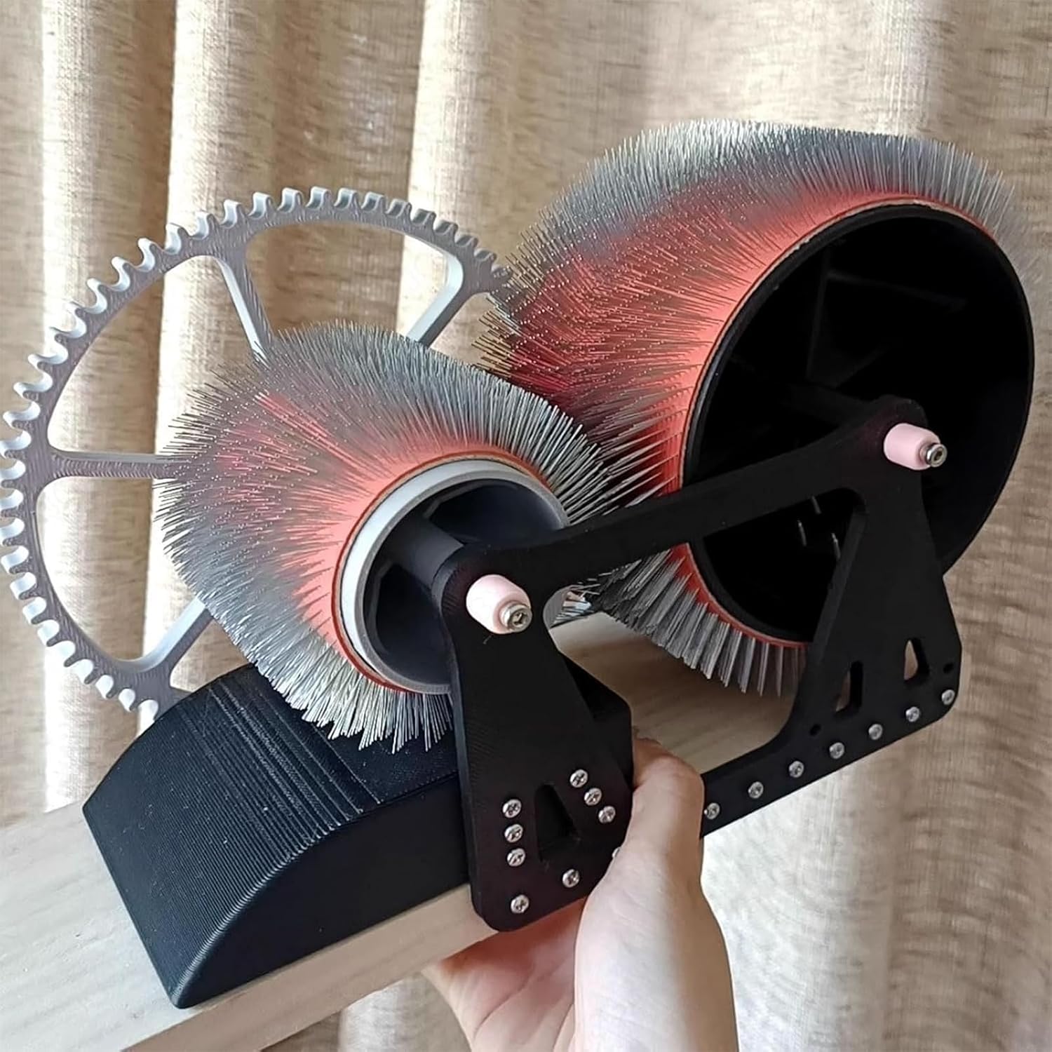 TsoLay Wool Fiber Drum Carding Machine, Manual Wool Combing Machine, Sheep Fleece Drum Carder, Fast Color Mixing, Combing, Spinning, for DIY Craft Make Felt Animals, Handmade Enthusiasts