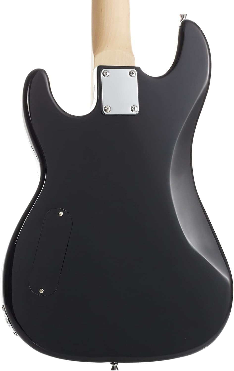 Davison Guitars Guitars 4 String Electric Bass Guitar, Black - Full Size Right Handed Beginner Kit with Gig Bag and Accessories