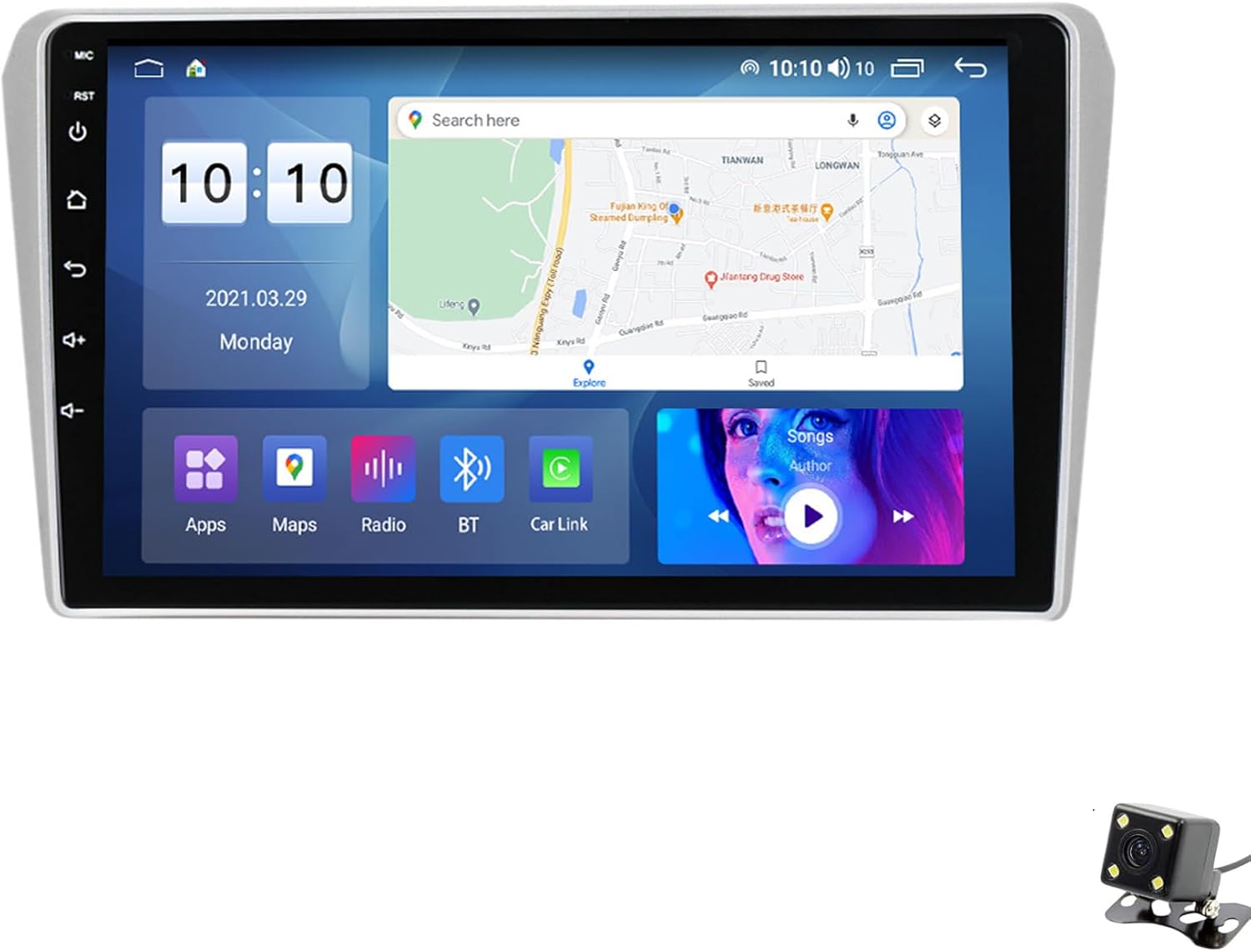 ADMLZQQ Double Din Car Stereo Multimedia with Bluetooth and 9
