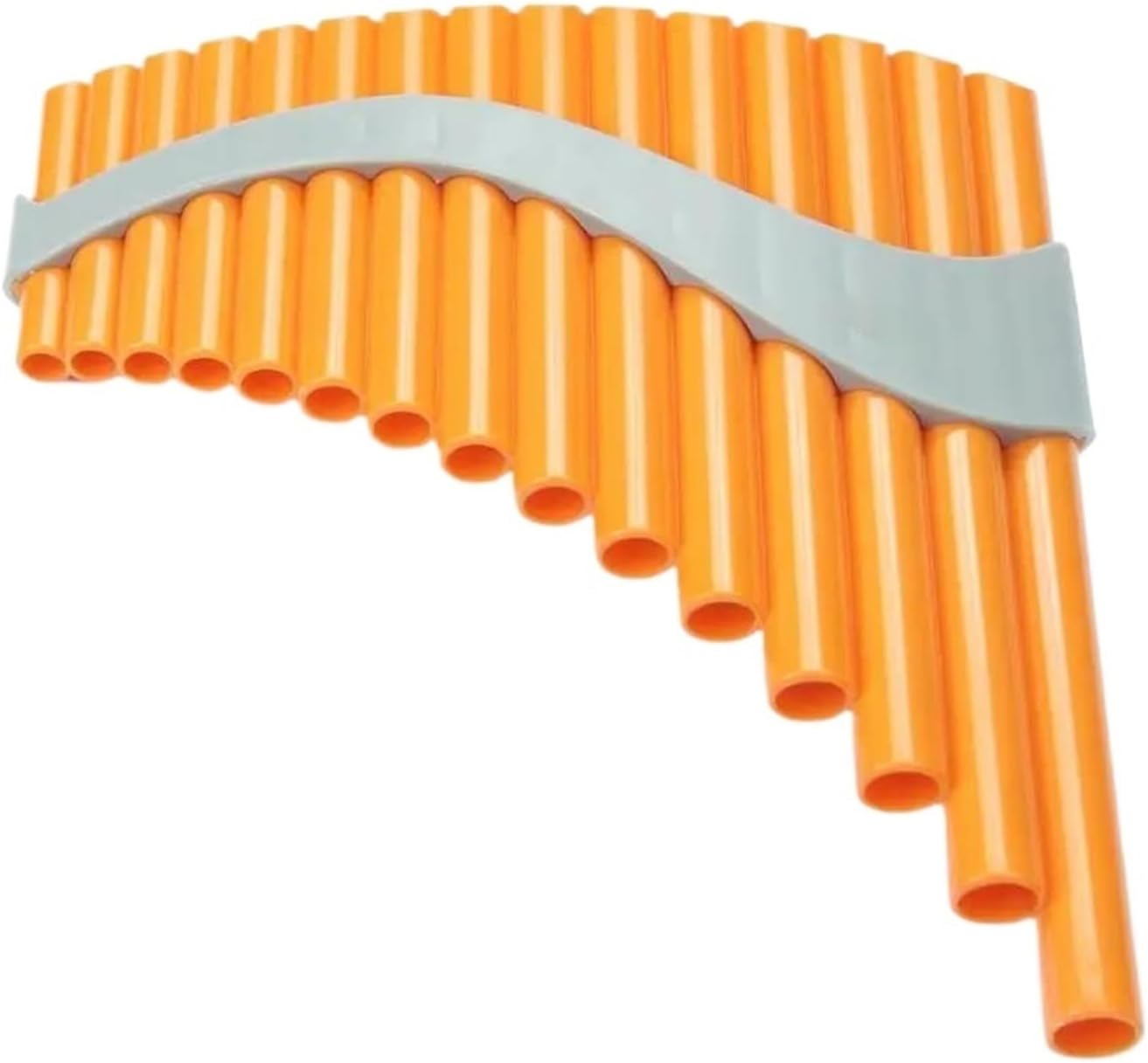 15 Pipes Panpipes G Key Beginners Plastic Panflute Professional Pan Pipe Woodwind Musical Instrument(Color:Left hand)