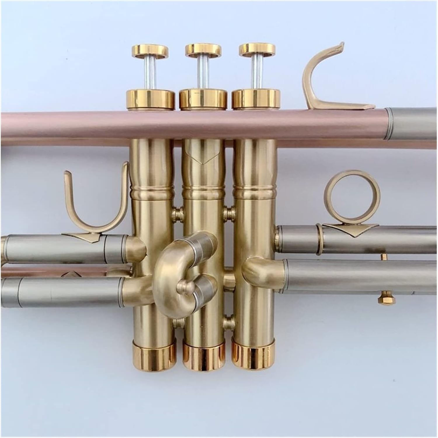 Matte B-Flat Professional Trumpet Brass Instrument Tone Trumpet Horn for Beginners/Professionals Professional Trumpet (Color : 01)