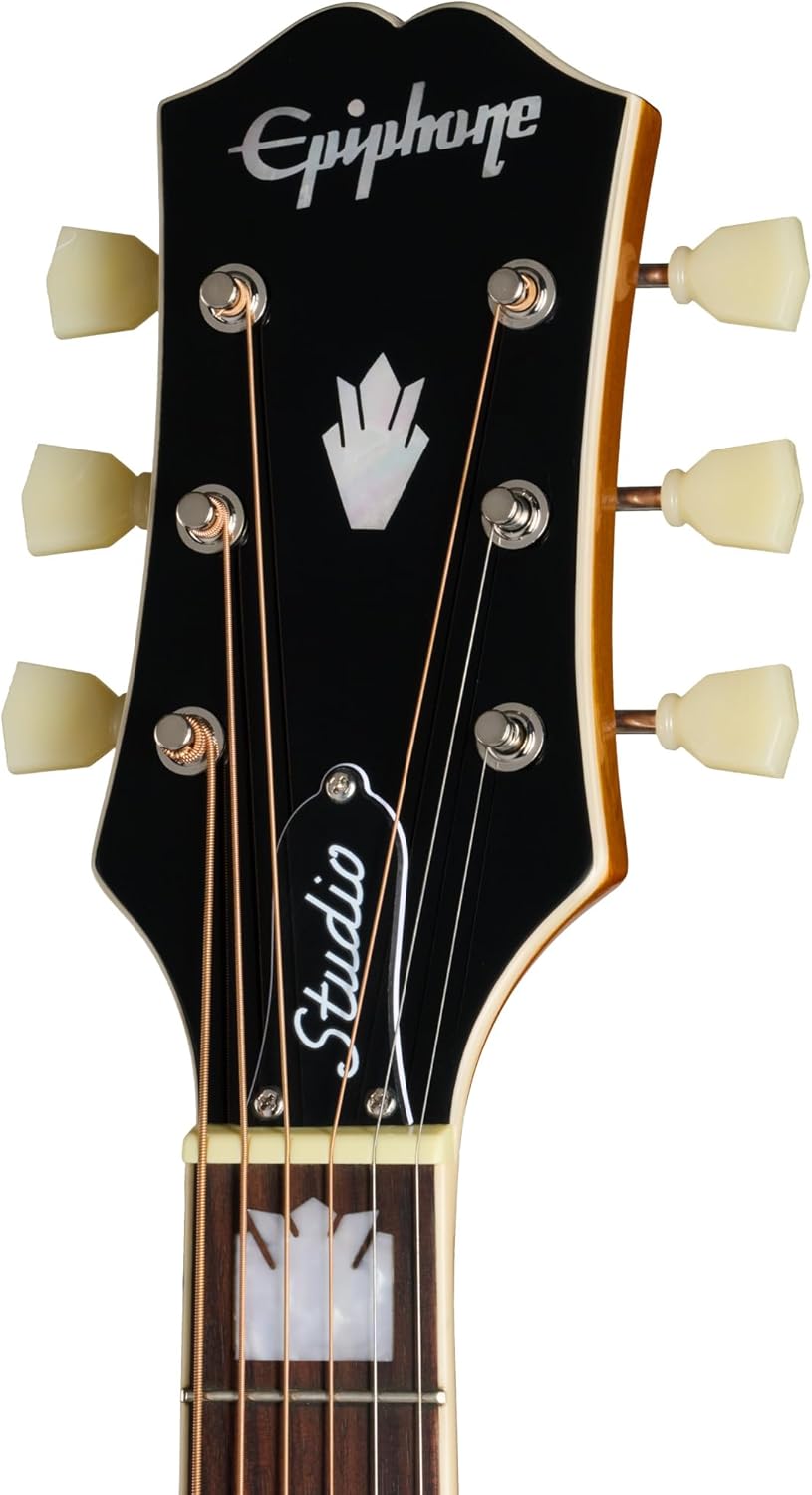 Epiphone J-200 Studio EC Jumbo Acoustic Electric, Natural with Bag