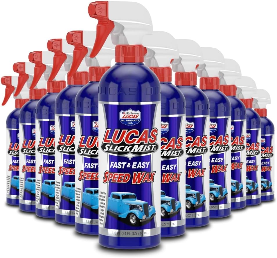 Speed Wax Detail Spray – 12 Pack (24 OZ Bottles) | Professional-Grade Gloss Enhancer for Auto & Marine Use