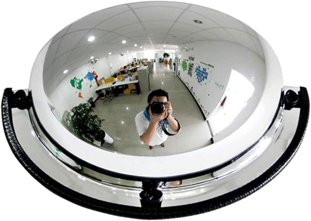 Convex Flexible Traffic Mirror,1/4 Spherical Mirror Acrylic Supermarket Anti-Theft Mirror Garage Anti-Collision Safety Mirror Wide Angle Mirror,for Road Safety and Workshop Safety