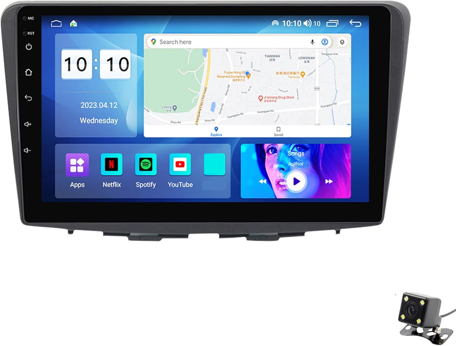 ADMLZQQ Double Din Car Stereo Multimedia with Bluetooth and 9