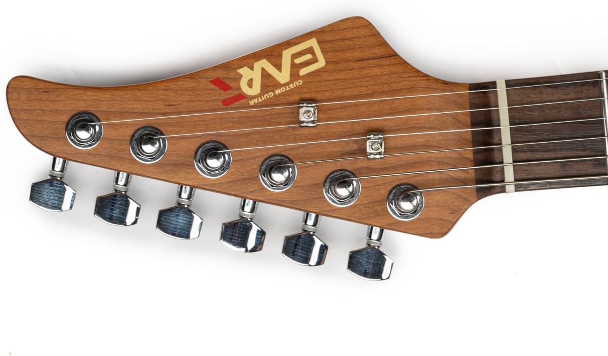 EART 6 String Solid-Body Electric Guitar NK-TCS-HLA Classic Tone with Roasted Mahogany Body,Handmade Lacquer Art,Right