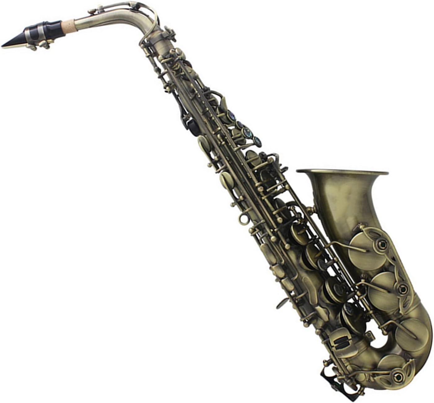 EB Alto Saxophone Professional Woodwind Instrument with Case Strap Mouthpiece Accessories (Color : 3)