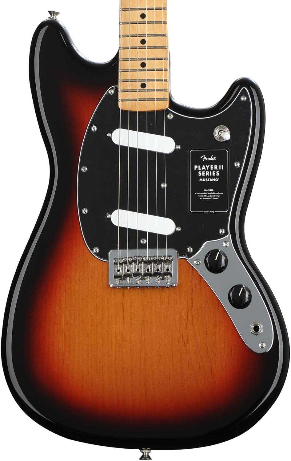 Fender Player II Mustang, Maple Fingerboard - 3-Color Sunburst