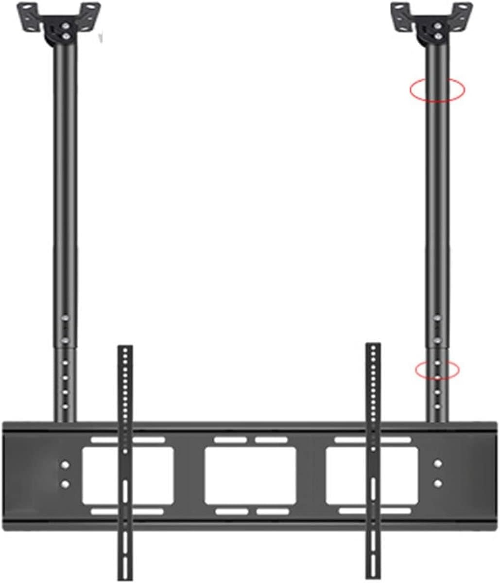 Adjustable Ceiling Tv Mount Bracket - Tv Wall Mount, Double Bar Adjustable Tilt, Suitable for 55-86 Inch Large Led Screens Tv Stand, Vesa 800X400Mm Ceiling Tv Mount