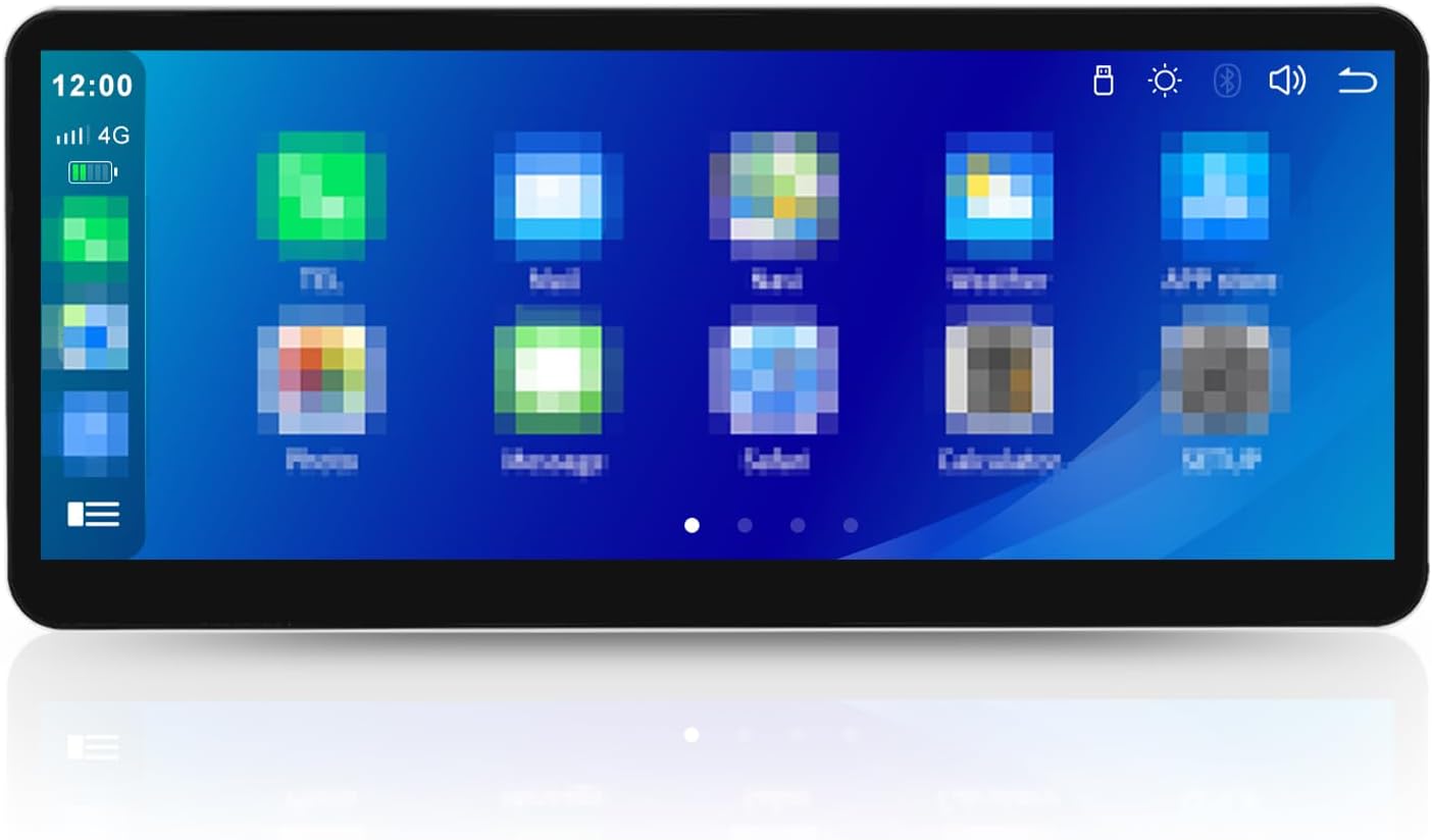 12.3 Inch Ultra Thin Touchscreen Car Stereo for Mercedes-Benz E Class W212 2012–2015 with NTG4.5 System Support Wireless Carplay,Android Auto,Mirrorlink,Siri,GPS,Rear Camera,Original Car Functions