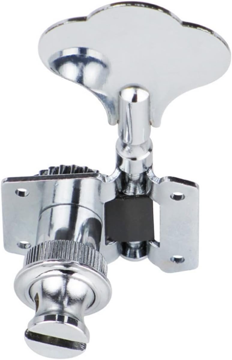 for Right-Handed 4 Strings Bass 4pcs Vintage Open Bass Tuning Keys Pegs Machine Heads Tuners Chrome Guitar Machine Head Tuners